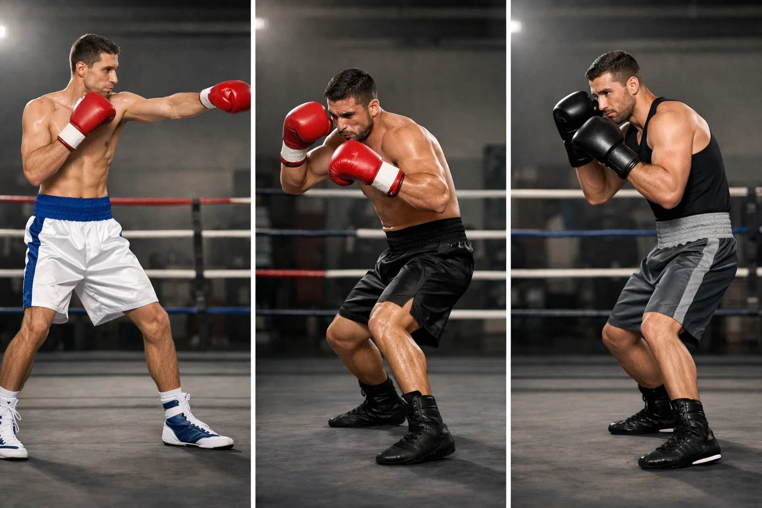 Verschiedene Kampfstile im professionellen Boxen dargestellt